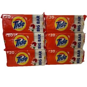 6 Tide White Laundry Big Bar Soap Rose Jasmine Full Deep Clean 250 g Detergent